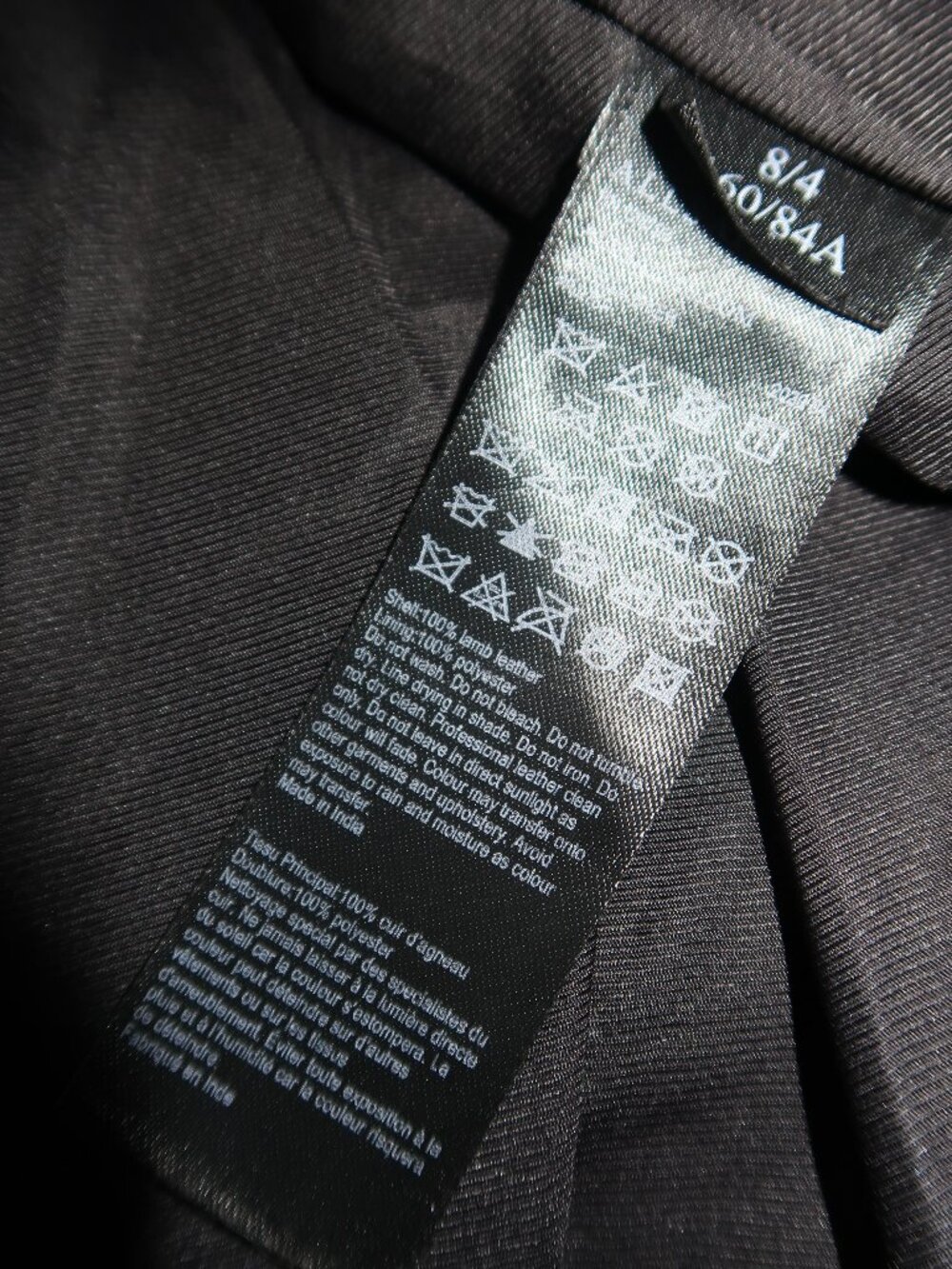 All Saints Lamb Leather Moto Jacket - Picture 6 of 6